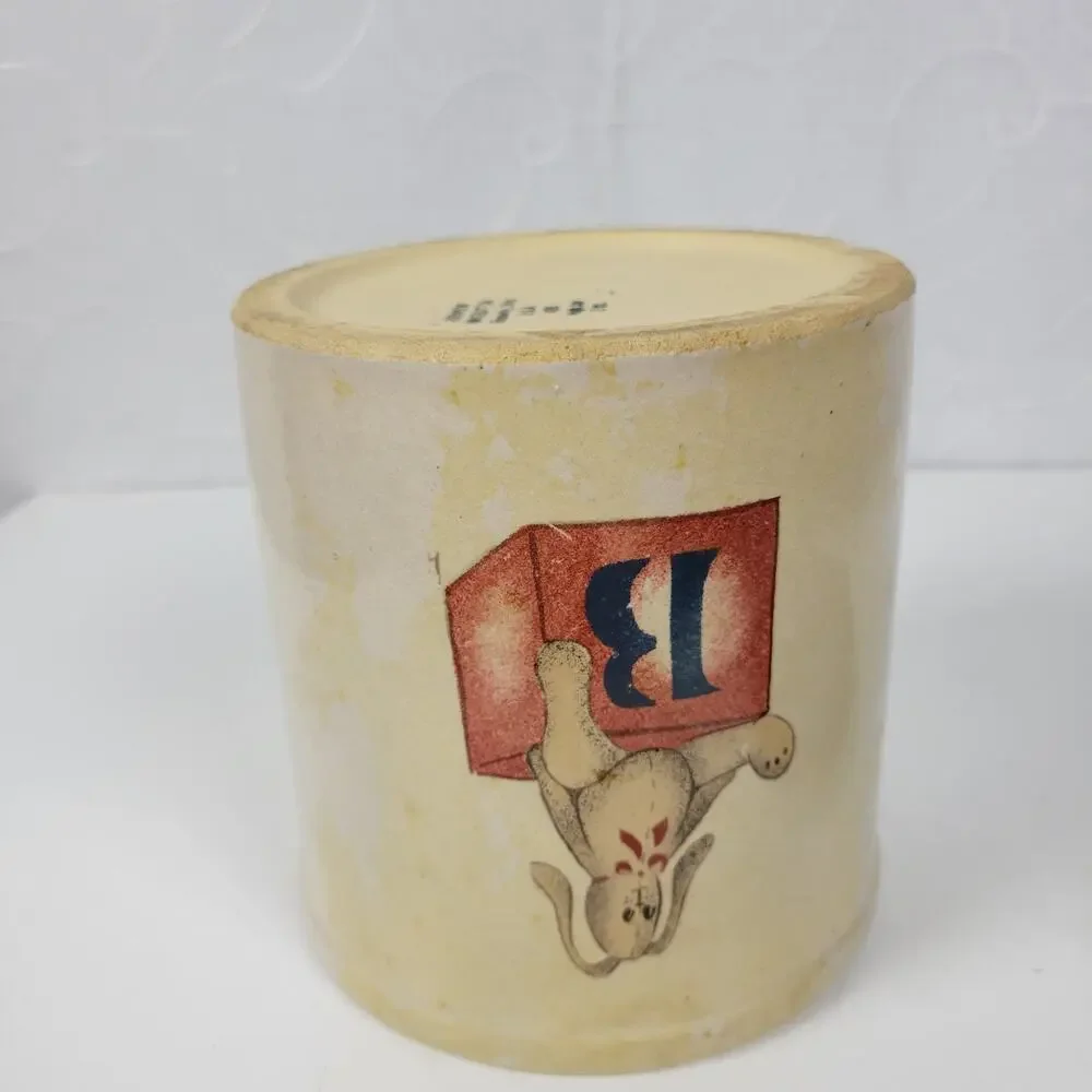 Vintage Roseville Stoneware Robinson Ransbottom Bunny High Jar Crock 2qt #20 USA